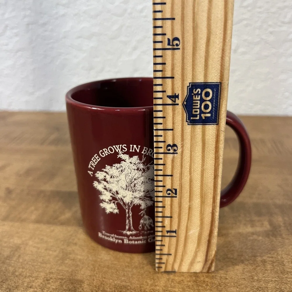Vintage Brooklyn Botanic Garden Burgundy Mug - Picture 9 of 9